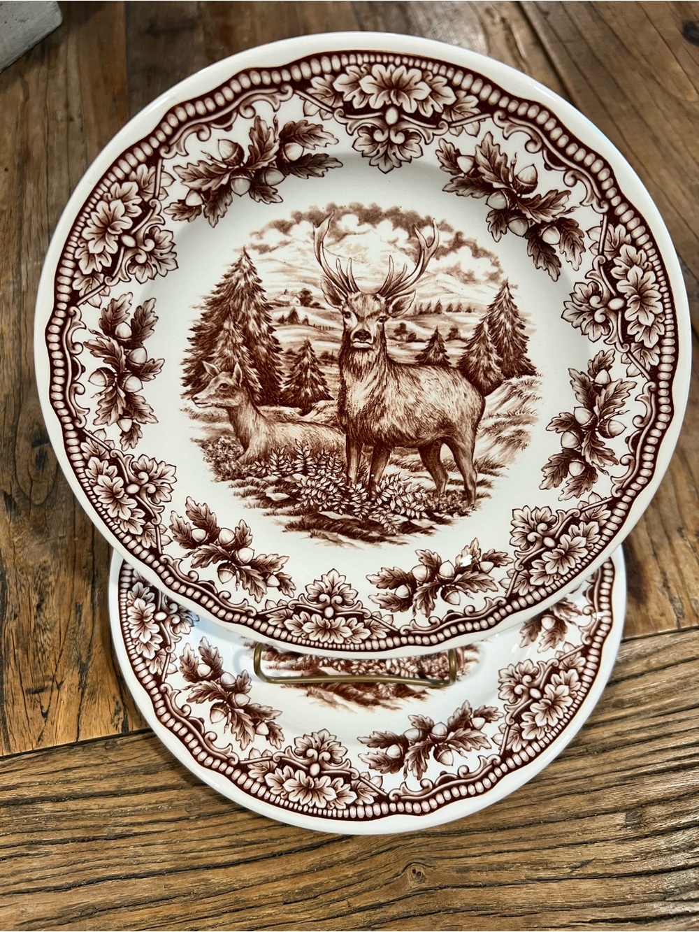 Royal Stafford Stag Salad Plates Set of 2